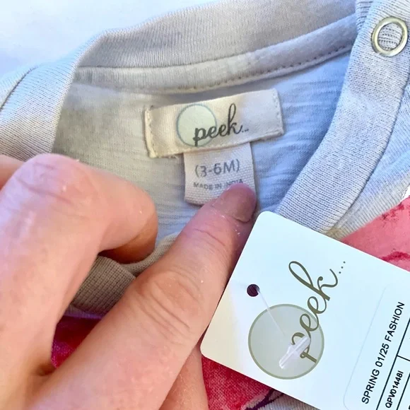 PEEK NWT 3/6 bright flowery flowy skirt and top set- dress set NWT - Picture 2 of 5